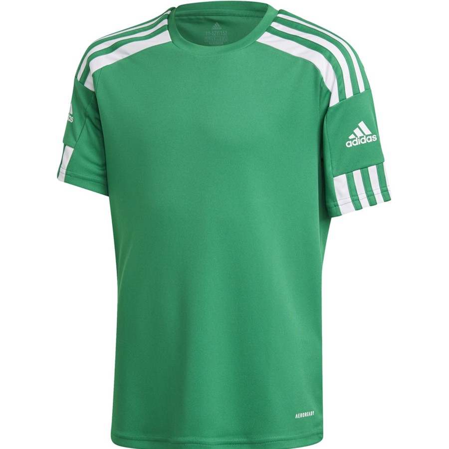 Kinder Adidas Trikots | Adidas Kinder Kurzarm Trikot Squadra 21 Grun-Weis