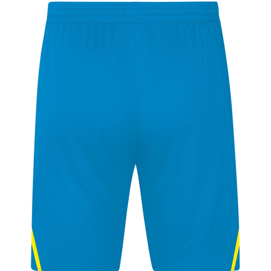 Damen Jako Shorts | Jako Damen Sporthose Challenge Blau-Gelb