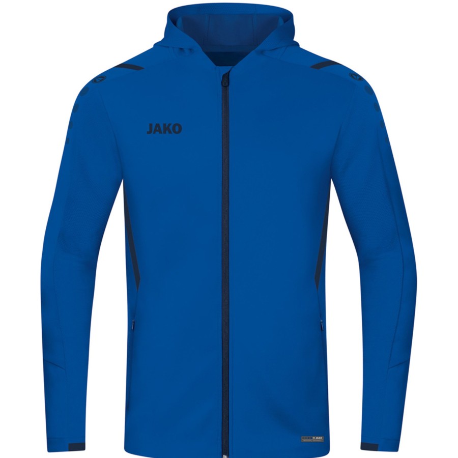 Herren Jako Jacken | Jako Herren Trainingsjacke Mit Kapuze Challenge Blau