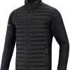 Herren Jako Jacken | Jako Premium Hybridjacke Schwarz