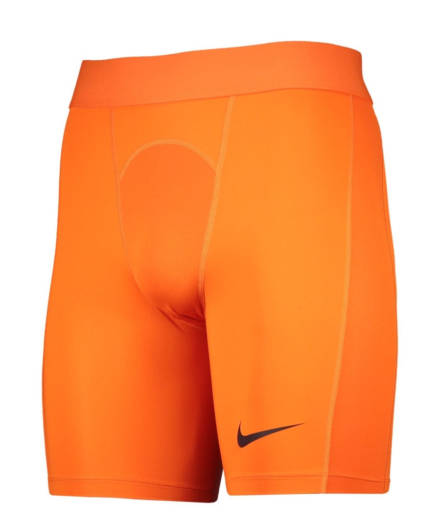 Herren Nike Tights | Nike Pro Strike Short Orange Schwarz F819