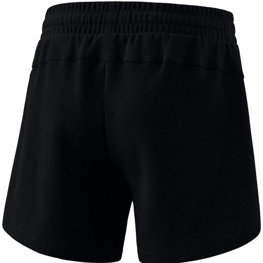 Damen Erima Jogginghosen | Erima Damen Sweatshorts Essential Team Schwarz