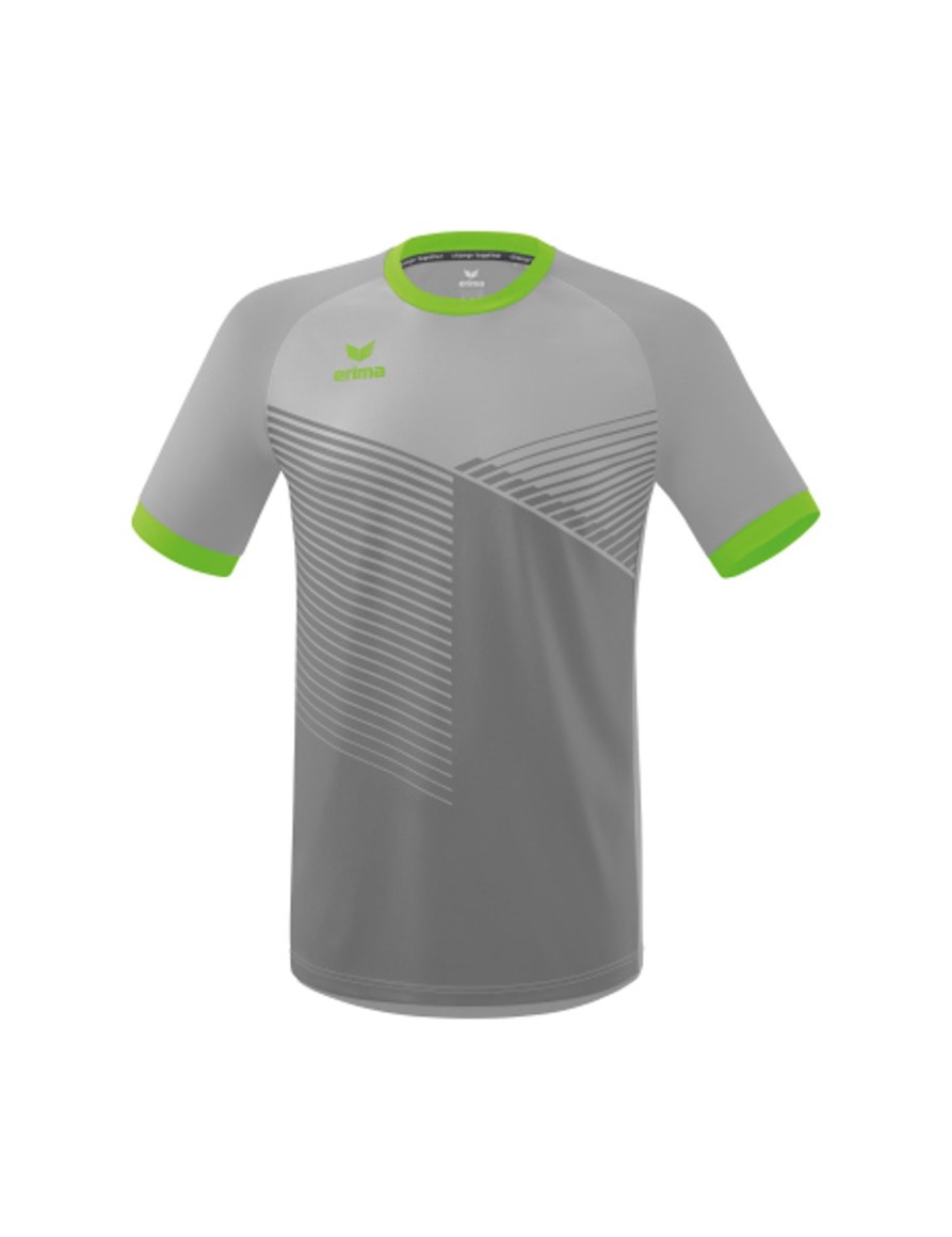 Herren Erima Trikots | Erima Mantua Trikot Silver Grey/Green Gecko Gunstig