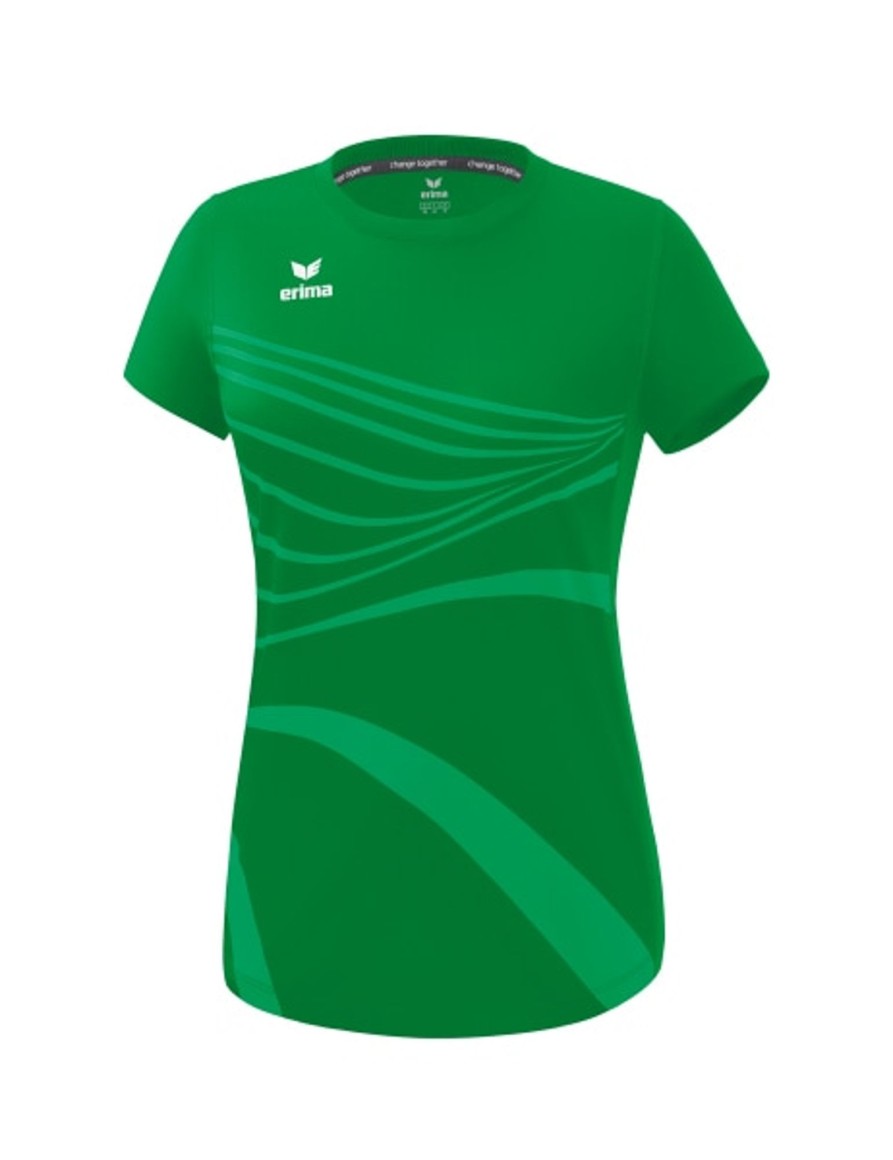 Damen Erima T-Shirts | Erima Damen Racing T-Shirt Smaragd Gunstig