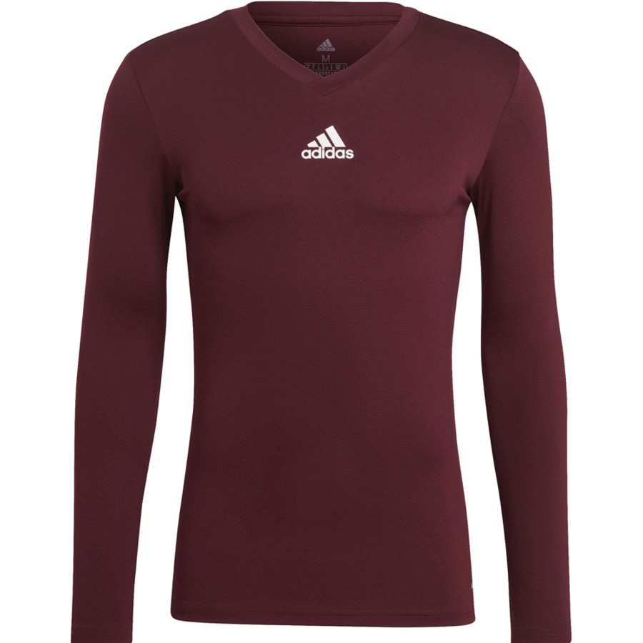 Herren Adidas Baselayer | Adidas Herren Langarm Base Shirt Team Rot