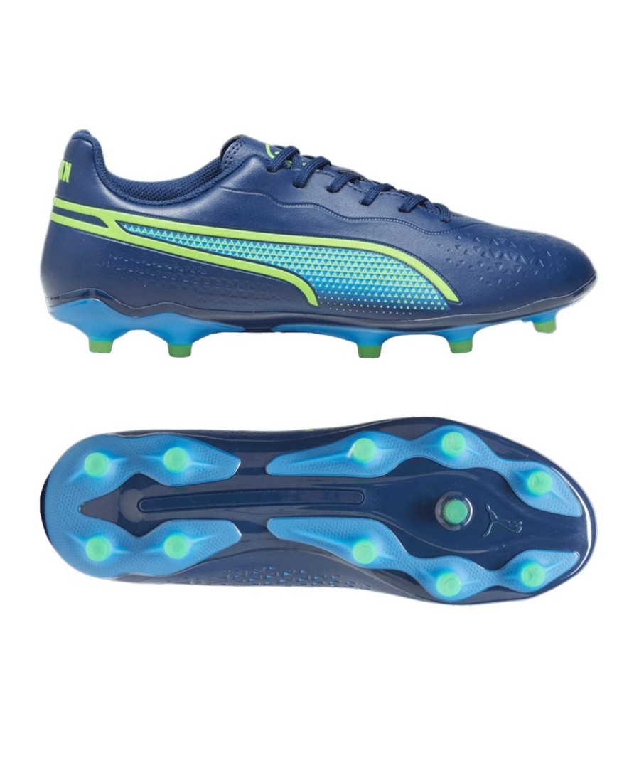 Sportschuhe Puma Puma Fusballschuhe | Puma Fusballschuh King Match Fg/Ag Gear Up Blau Grun F02