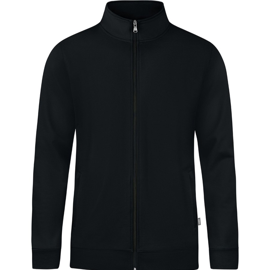 Herren Jako Jacken | Jako Herren Sweatjacke Doubletex Schwarz