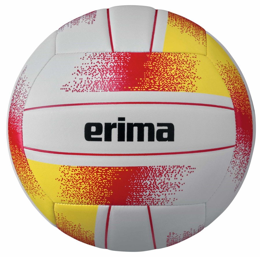 Sportausruestung Erima | Erima Volleyball Allround Gr.5 Weis-Rot-Gelb