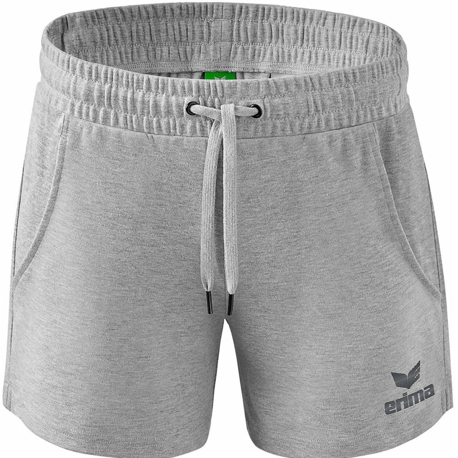 Damen Erima Jogginghosen | Erima Damen Sweatshorts Essential Team Grau