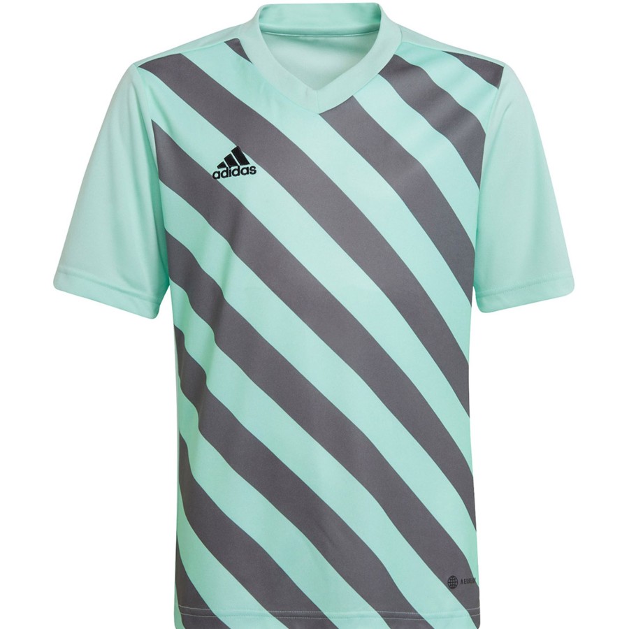 Kinder Adidas Trikots | Adidas Kinder Gfx Trikot Entrada 22 Turkis-Grau