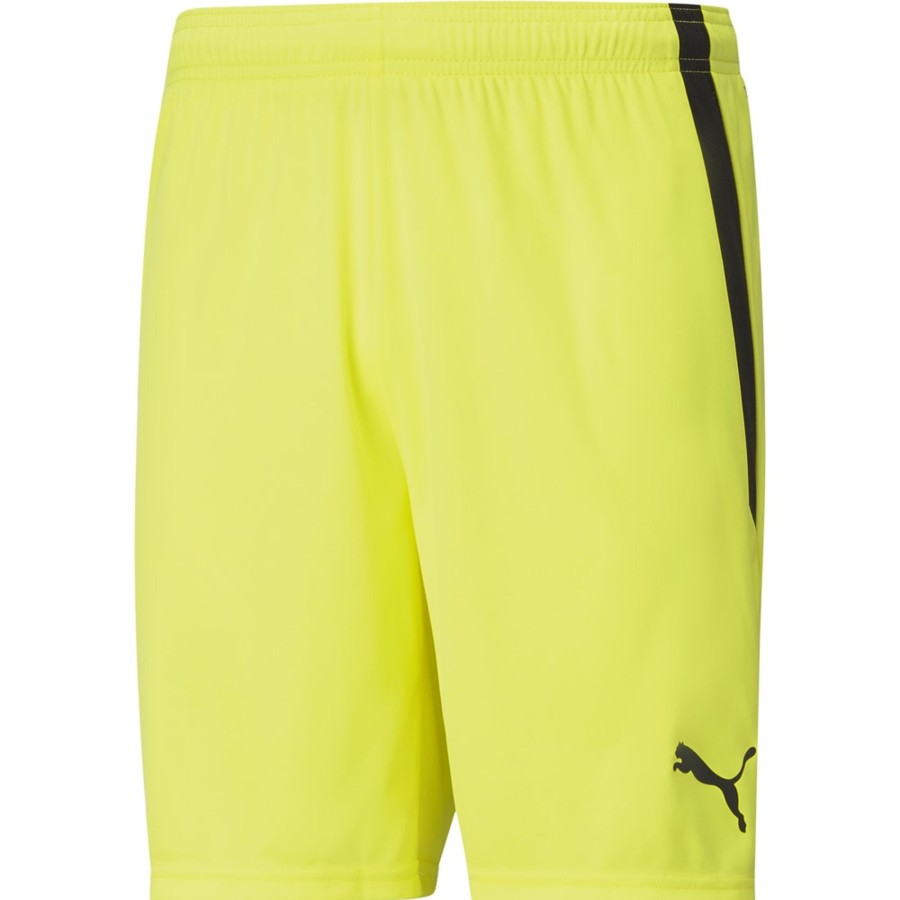 Herren Puma Shorts | Puma Herren Shorts Teamliga Gelb-Schwarz