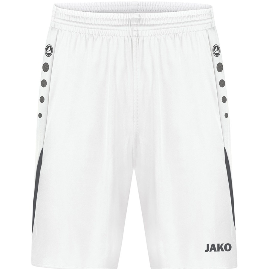 Damen Jako Shorts | Jako Damen Sporthose Challenge Weis-Grau