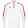 Herren Jako Sweatshirts | Jako Herren Ziptop Power Weis/Rot