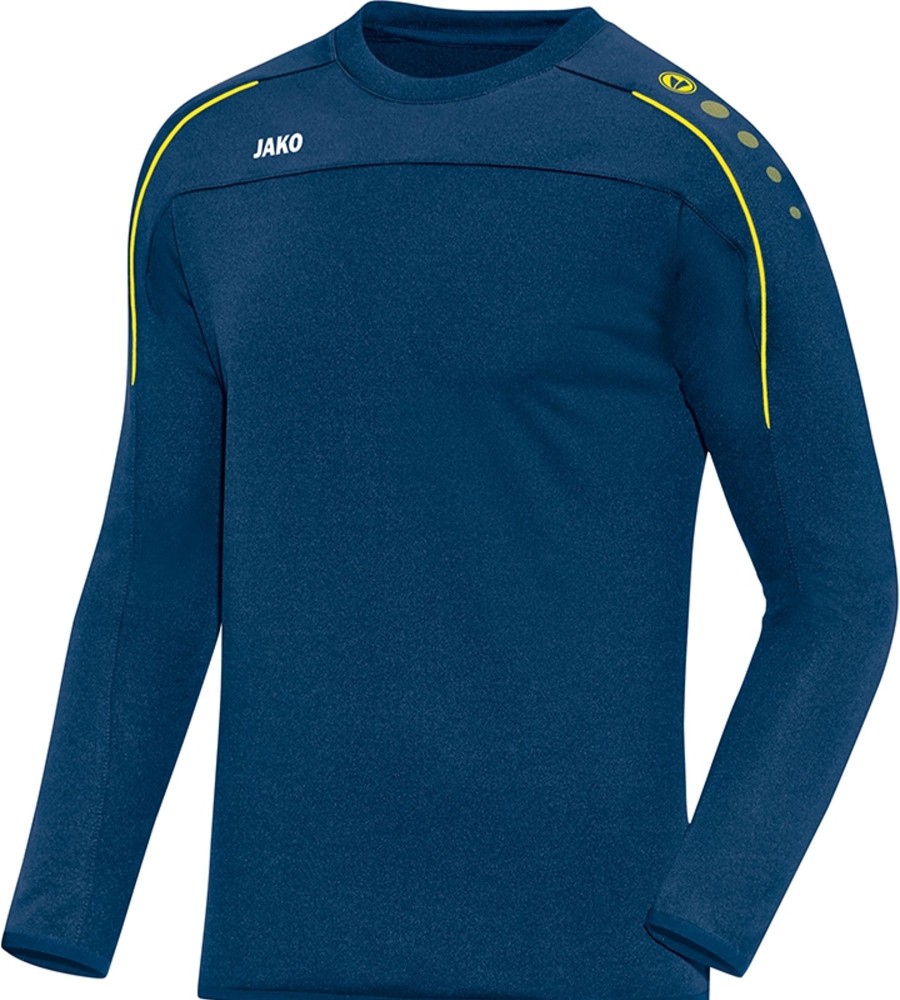 Herren Jako Sweatshirts | Jako Classico Sweat Nightblue-Citro