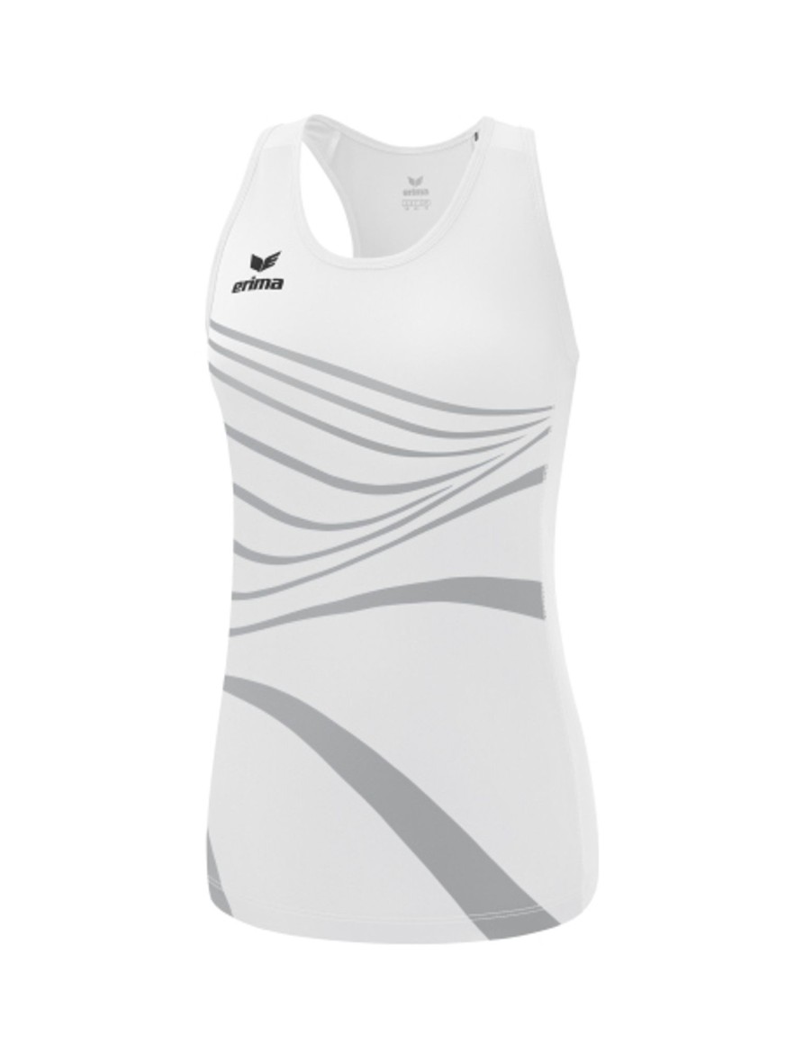 Damen Erima T-Shirts | Erima Damen Racing Singlet New White Gunstig