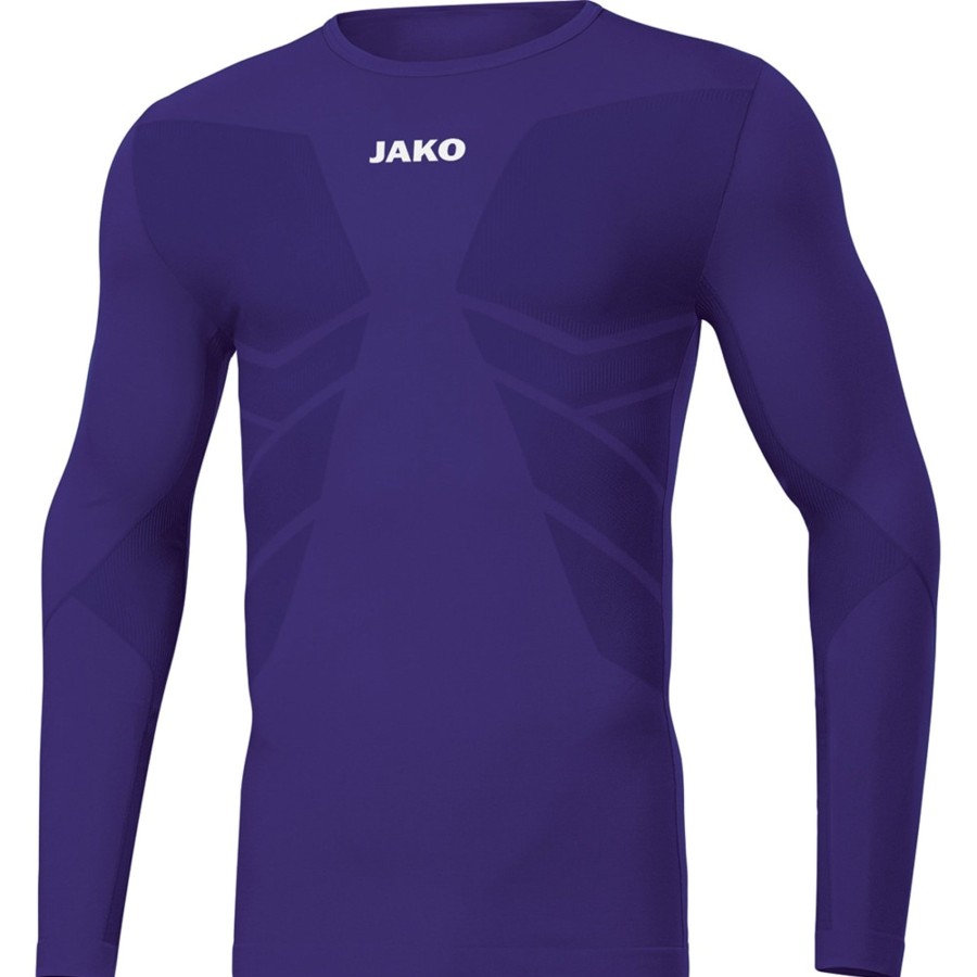 Herren Jako Baselayer | Jako Longsleeve Comfort 2.0 Lila