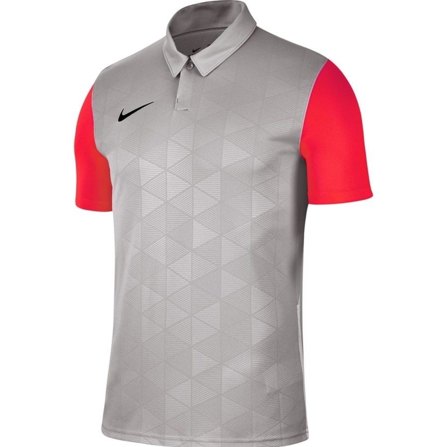 Herren Nike Trikots | Nike Trophy Iv Kurzarm Trikot Pewter Grey-Bright Crimson