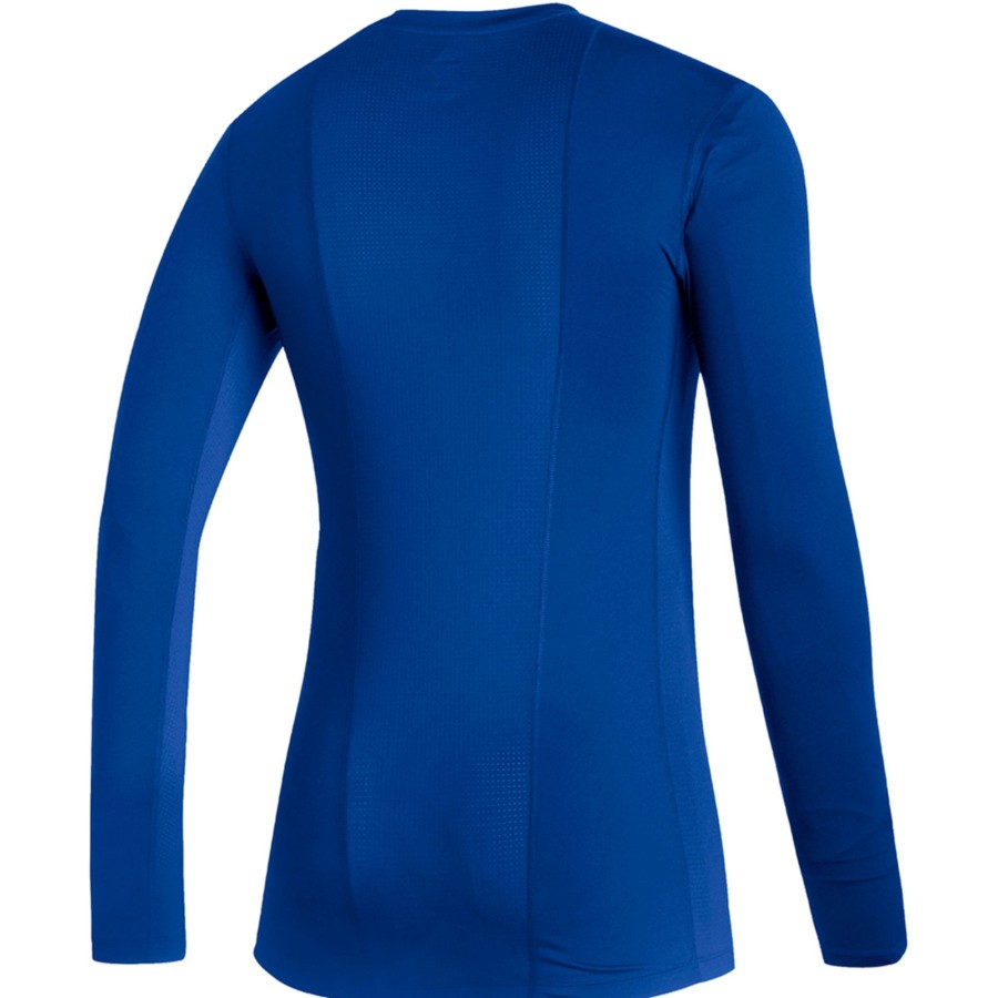 Herren Adidas Baselayer | Adidas Herren Langarm Shirt Techfit Blau