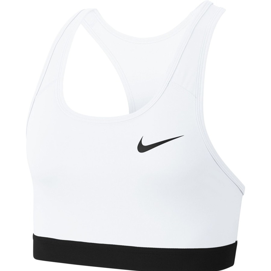 Damen Nike Bras | Nike Bra Swoosh Weis-Schwarz