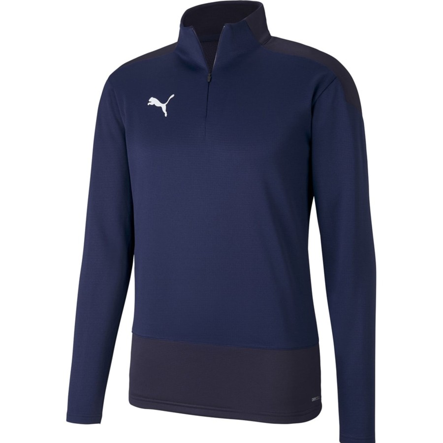 Herren Puma Sweatshirts | Puma Training 1/4 Zip Top Teamgoal 23 Blau