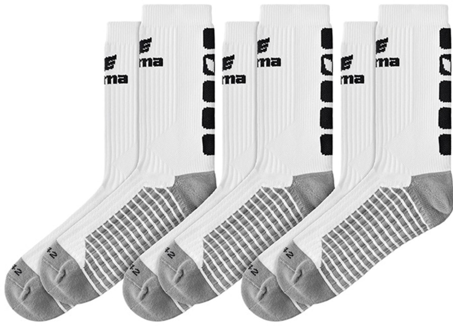 Kinder Erima Socken | Erima Classic 5-C 3Er-Pack Socken Weis-Schwarz