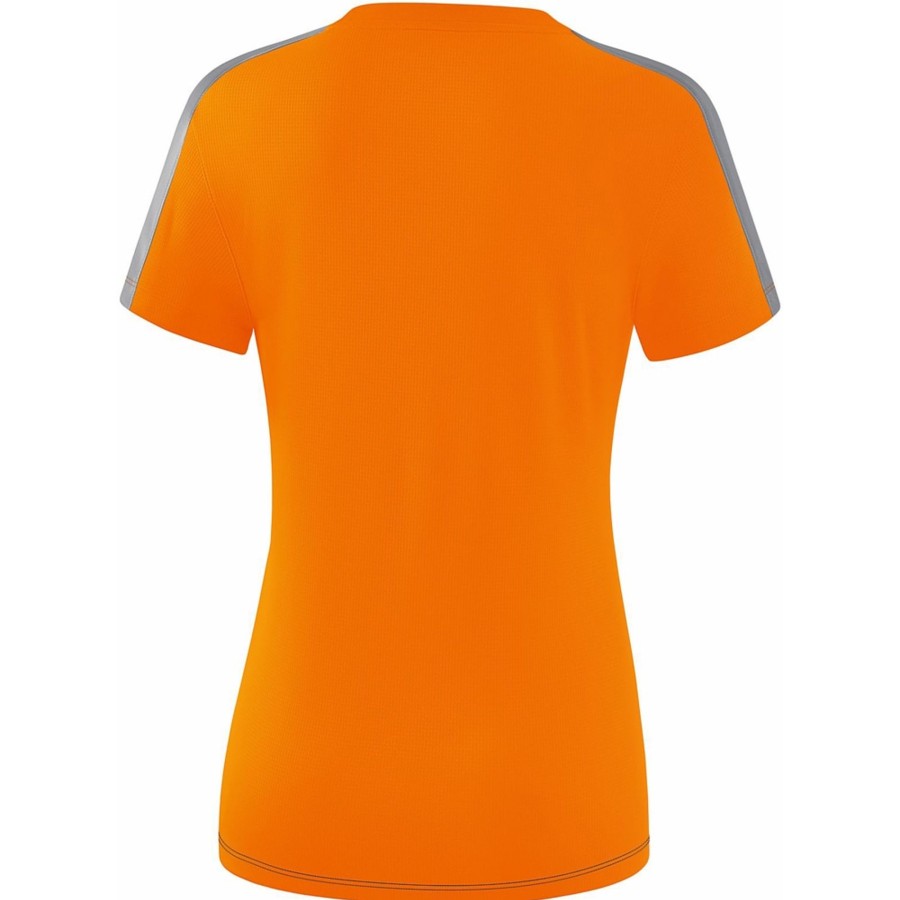 Damen Erima T-Shirts | Erima Damen T-Shirt Squad Orange-Grau