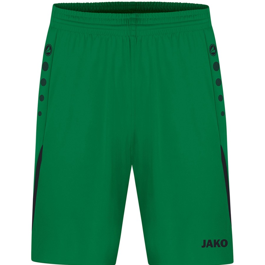 Damen Jako Shorts | Jako Damen Sporthose Challenge Grun-Schwarz