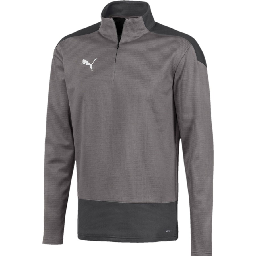 Herren Puma Sweatshirts | Puma Training 1/4 Zip Top Teamgoal 23 Grau