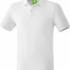 Herren Erima Polo-Shirts | Erima Basic Teamsport Poloshirt Weis