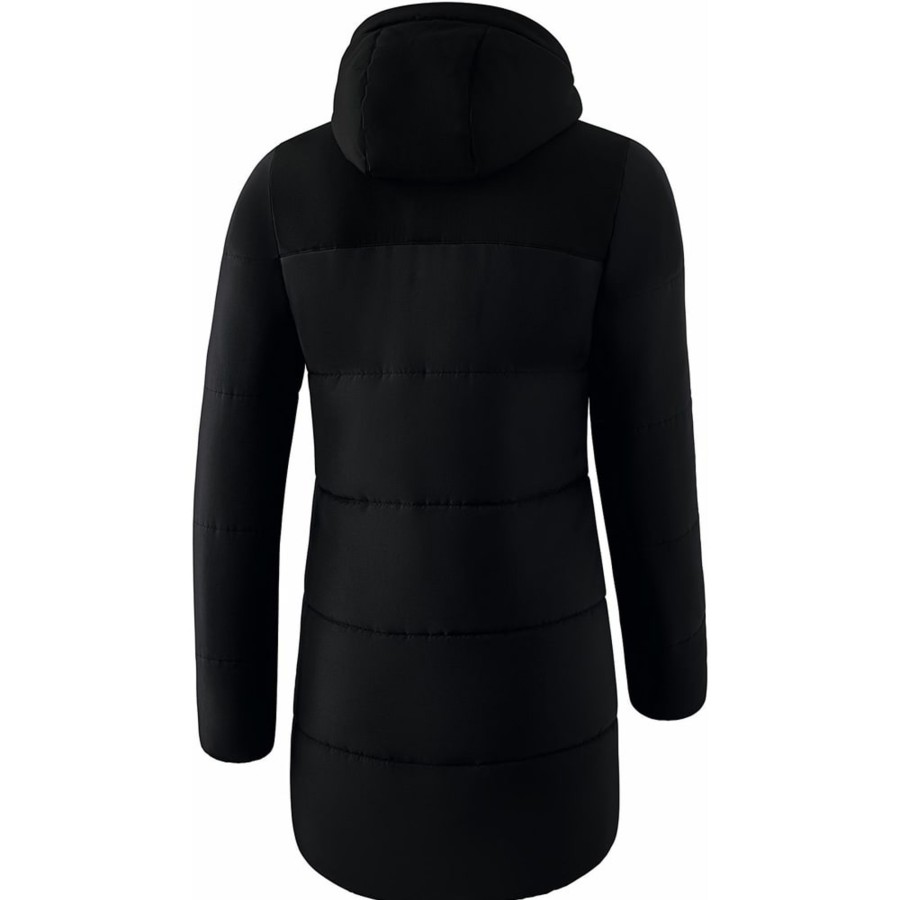 Damen Erima Jacken | Erima Damen Winterjacke Squad Schwarz