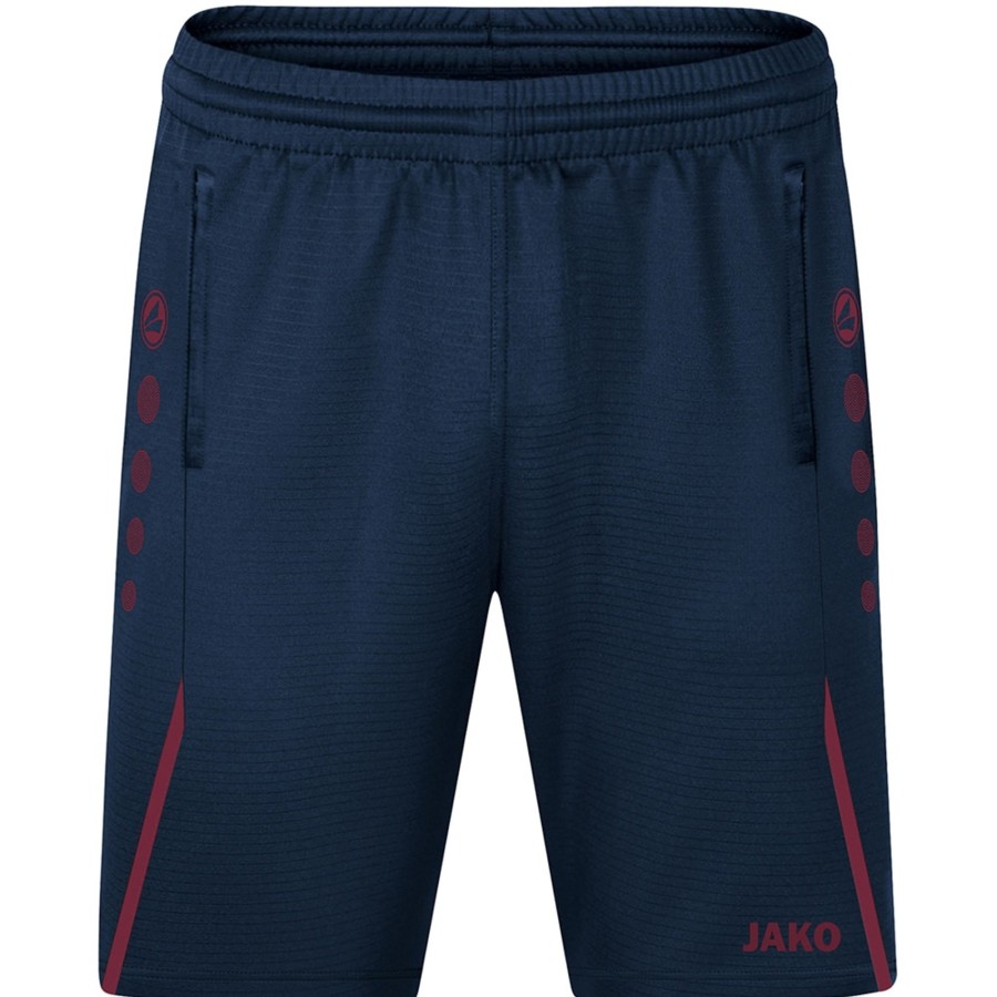 Herren Jako Shorts | Jako Herren Trainingsshorts Challenge Blau-Rot