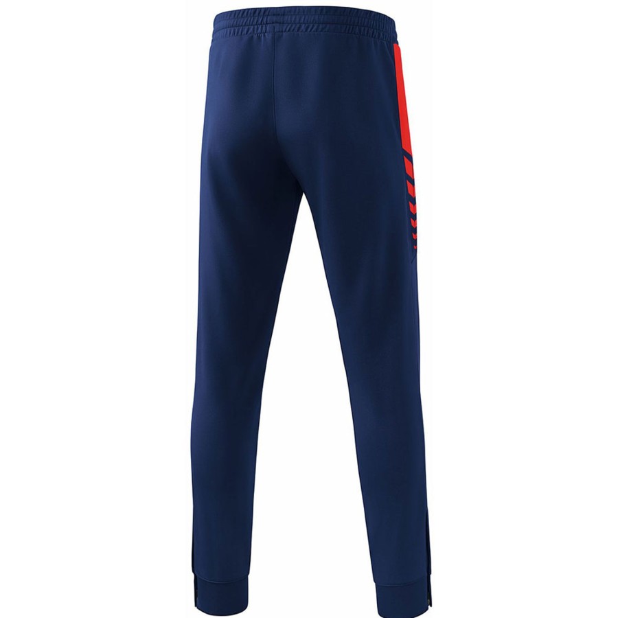 Herren Erima Trainingshosen | Erima Herren Trainingshose Six Wings Blau-Rot