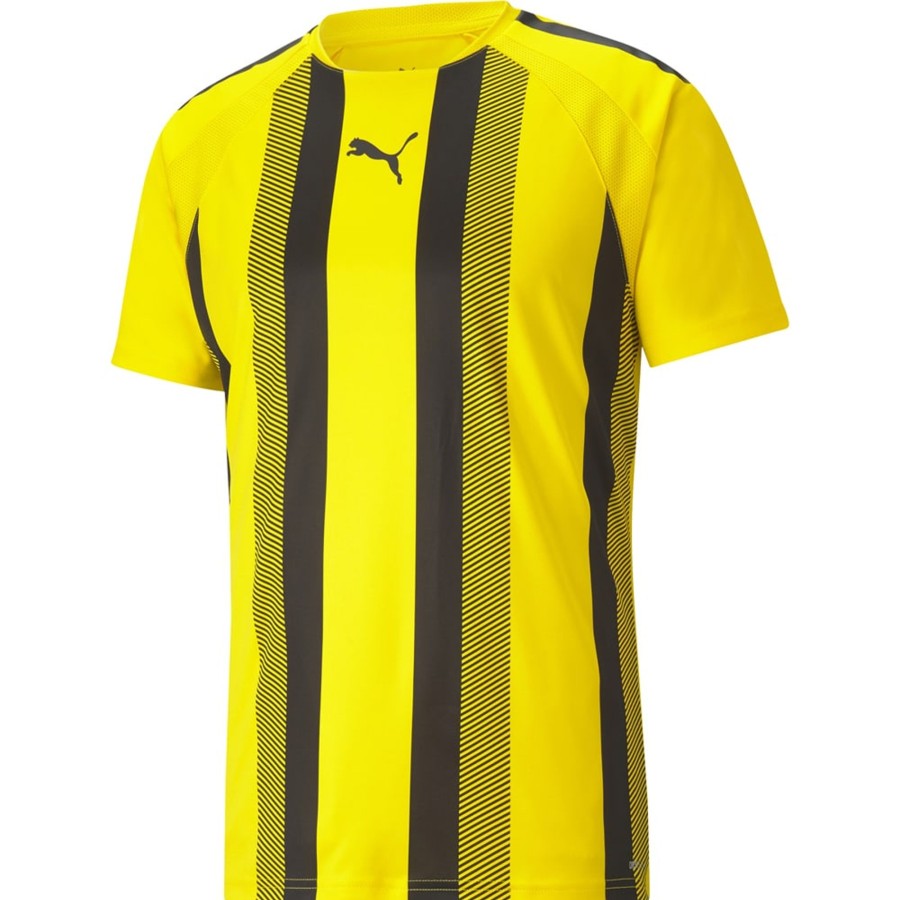 Herren Puma Trikots | Puma Trikot Teamliga Striped Gelb-Schwarz