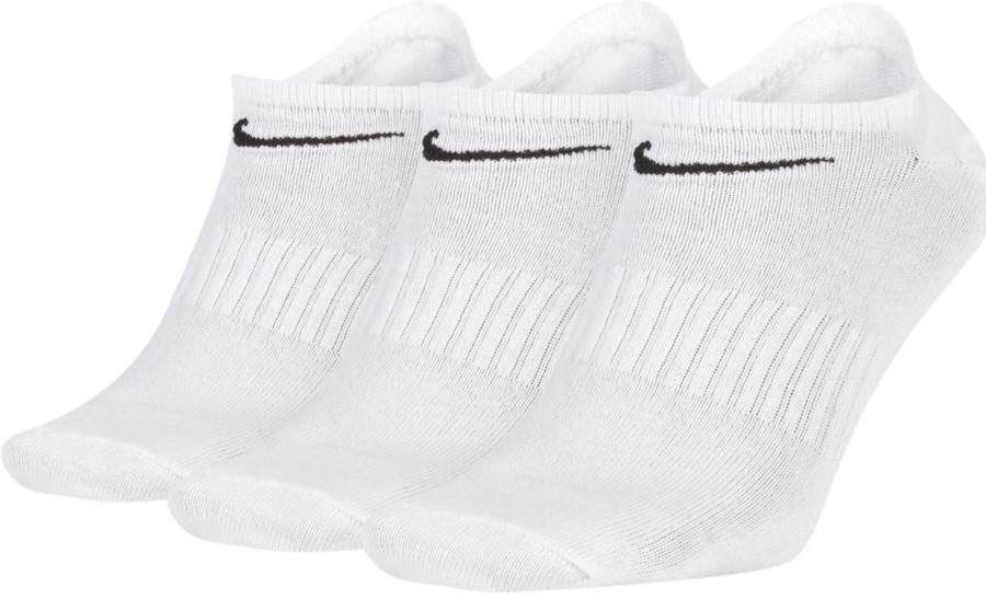 Herren Nike Socken | Nike Everyday Lightweight No-Show Socken 3Er Pack Weis