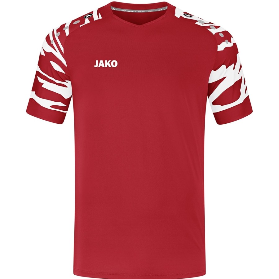 Herren Jako Trikots | Jako Herren Trikot Wild Sportrot/Weis