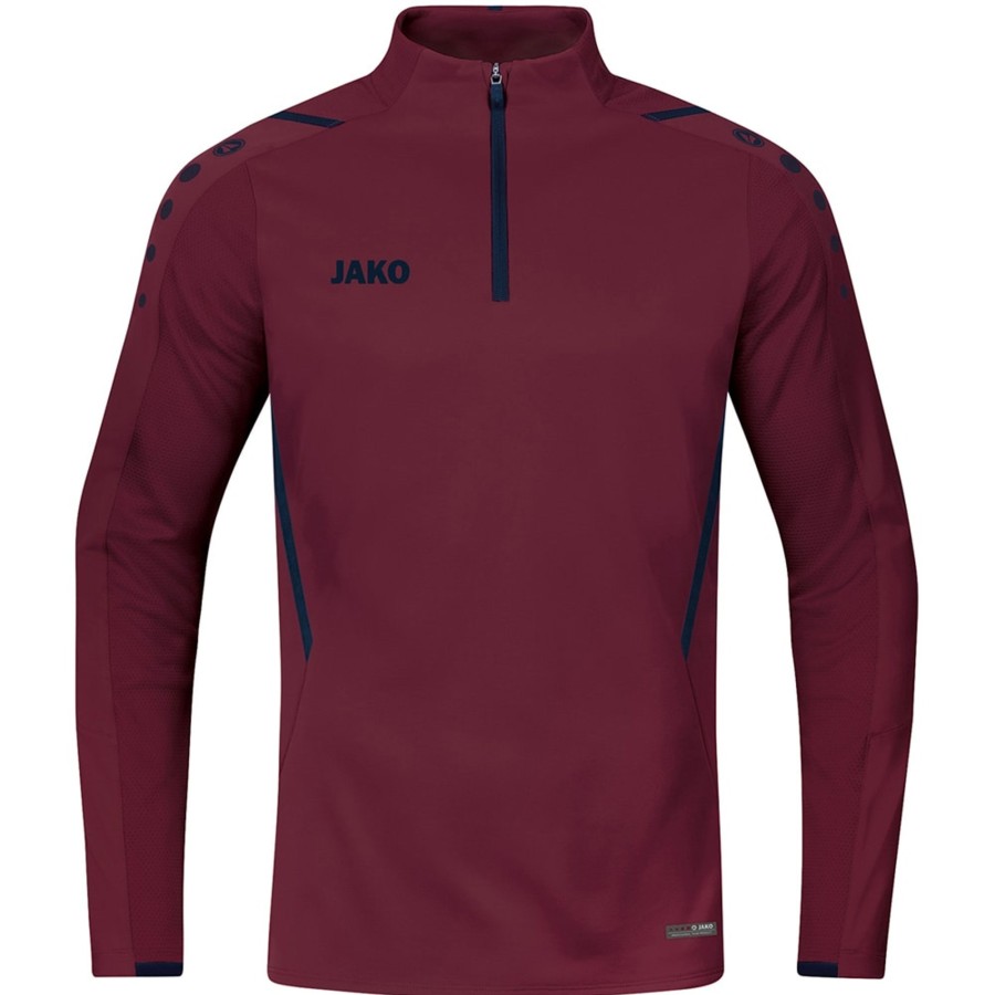 Herren Jako Sweatshirts | Jako Herren Ziptop Challenge Rot-Blau