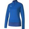 Damen Puma Sweatshirts | Puma Damen 1/4 Zip Top Teamgoal 23 Blau