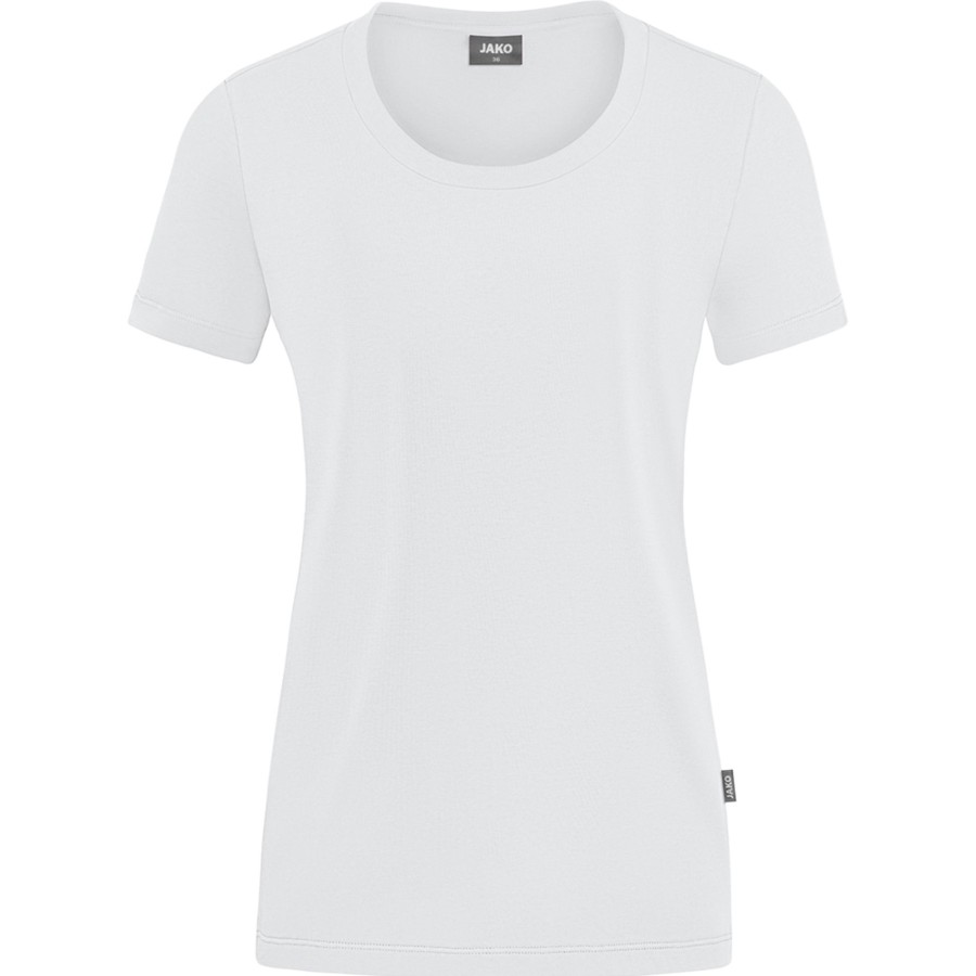 Damen Jako T-Shirts | Jako Damen T-Shirt Organic Stretch Weis