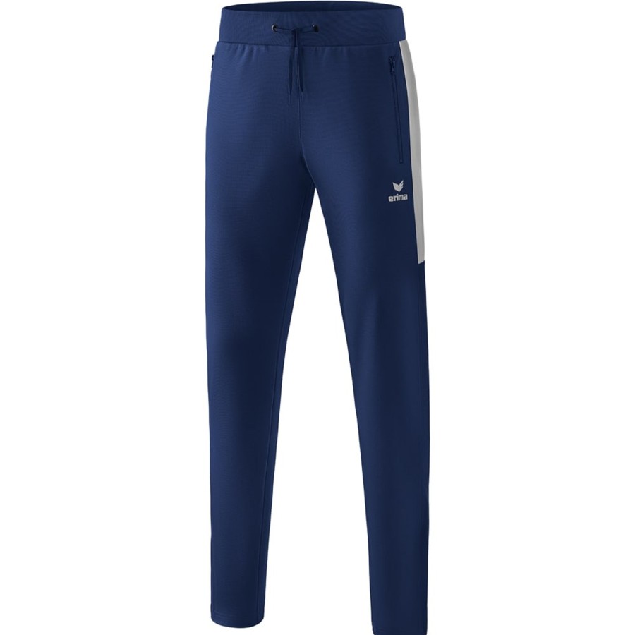 Herren Erima Trainingshosen | Erima Herren Trainingshose Squad Blau-Grau