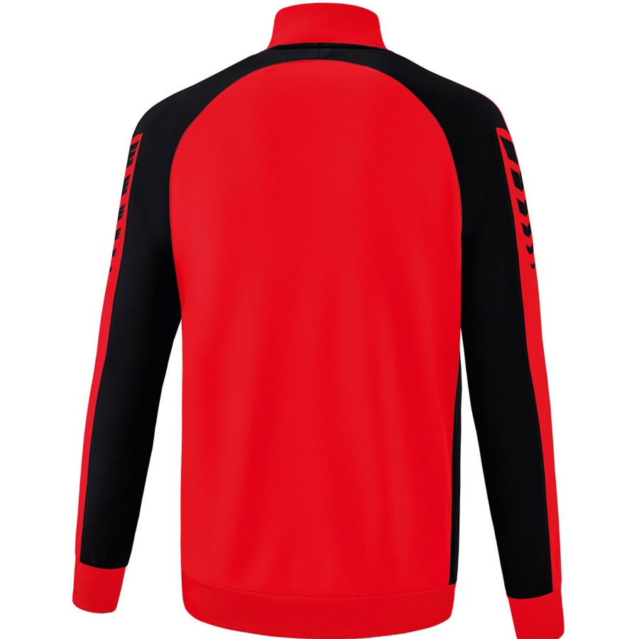 Herren Erima Jacken | Erima Trainingsjacke Six Wings Rot-Schwarz