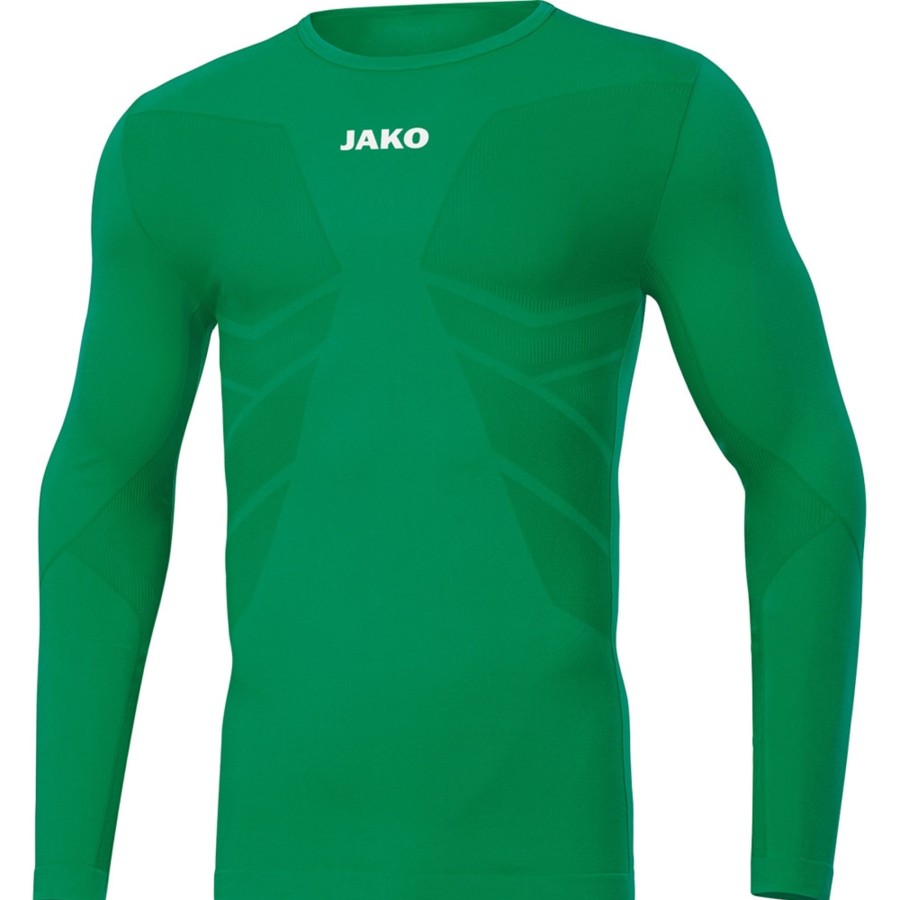 Herren Jako Baselayer | Jako Longsleeve Comfort 2.0 Grun