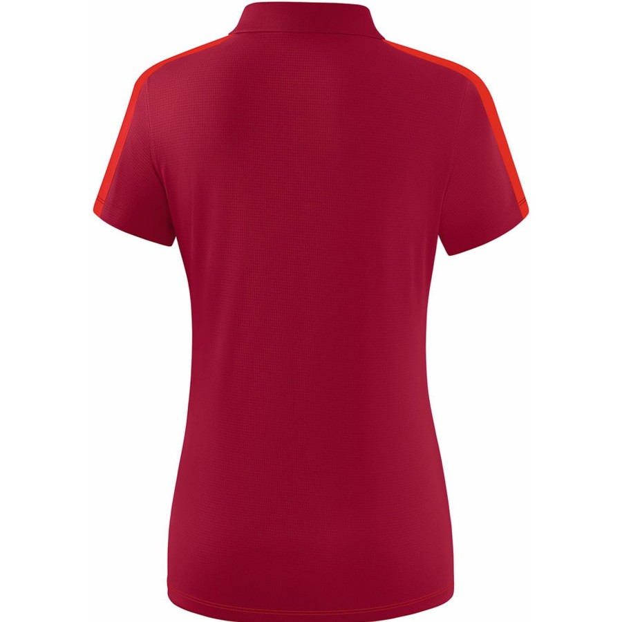 Damen Erima Polo-Shirts | Erima Damen Poloshirt Squad Rot