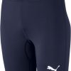 Herren Puma Baselayer | Puma Liga Baselayer Short Tights Peacoat