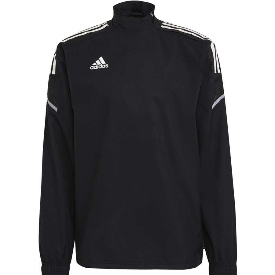 Herren Adidas Sweatshirts | Adidas Herren Hybrid Trainingstop Condivo 21 Schwarz-Weis