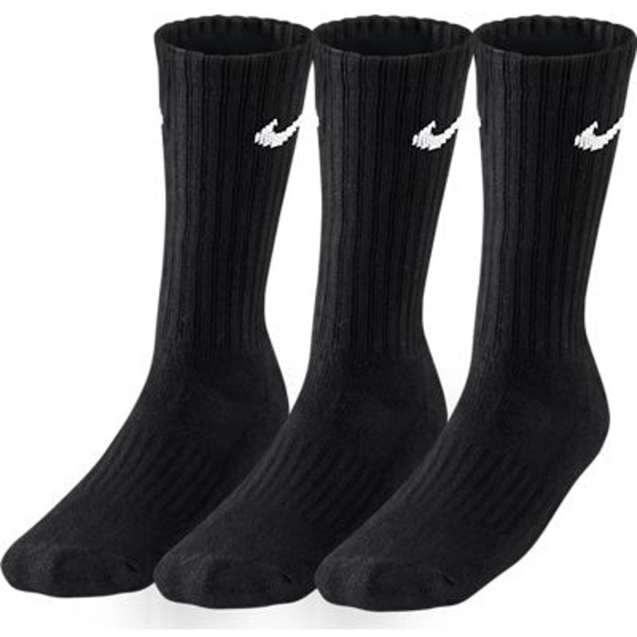 Herren Nike Socken | Nike 3Er Pack Value Crew Sportsocken Schwarz