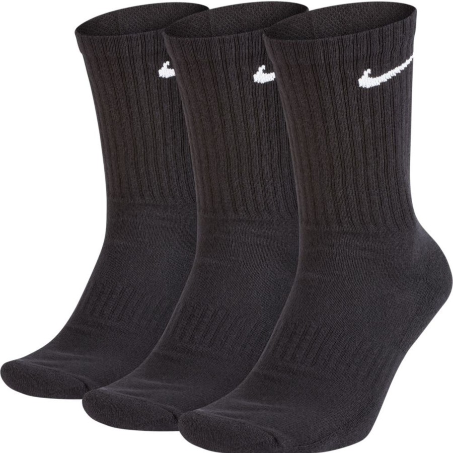 Herren Nike Socken | Nike Everyday Cushion Crew Socken 3Er Pack Schwarz