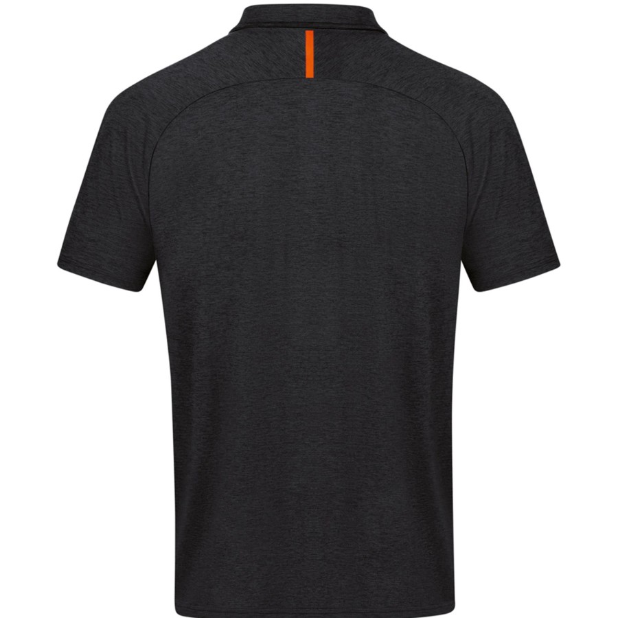 Herren Jako Polo-Shirts | Jako Herren Polo Challenge Schwarz-Orange