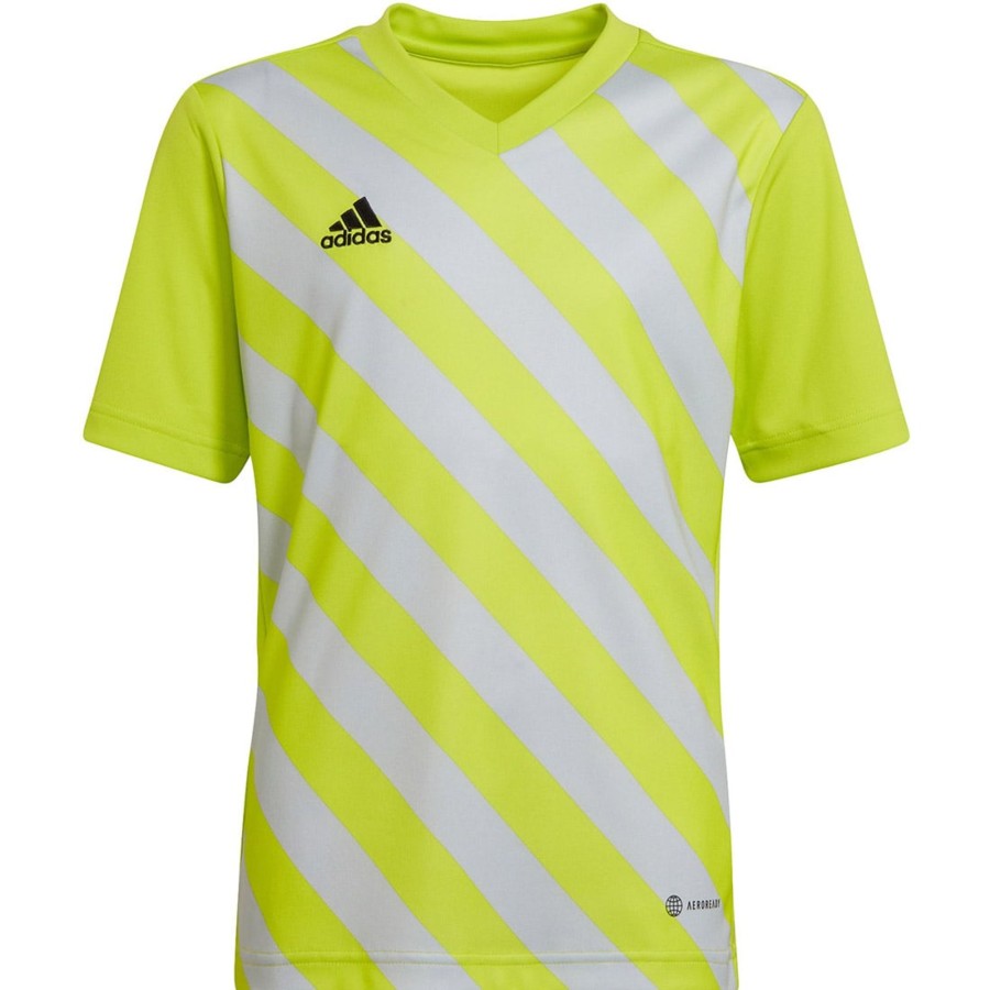 Kinder Adidas Trikots | Adidas Kinder Gfx Trikot Entrada 22 Gelb-Grau