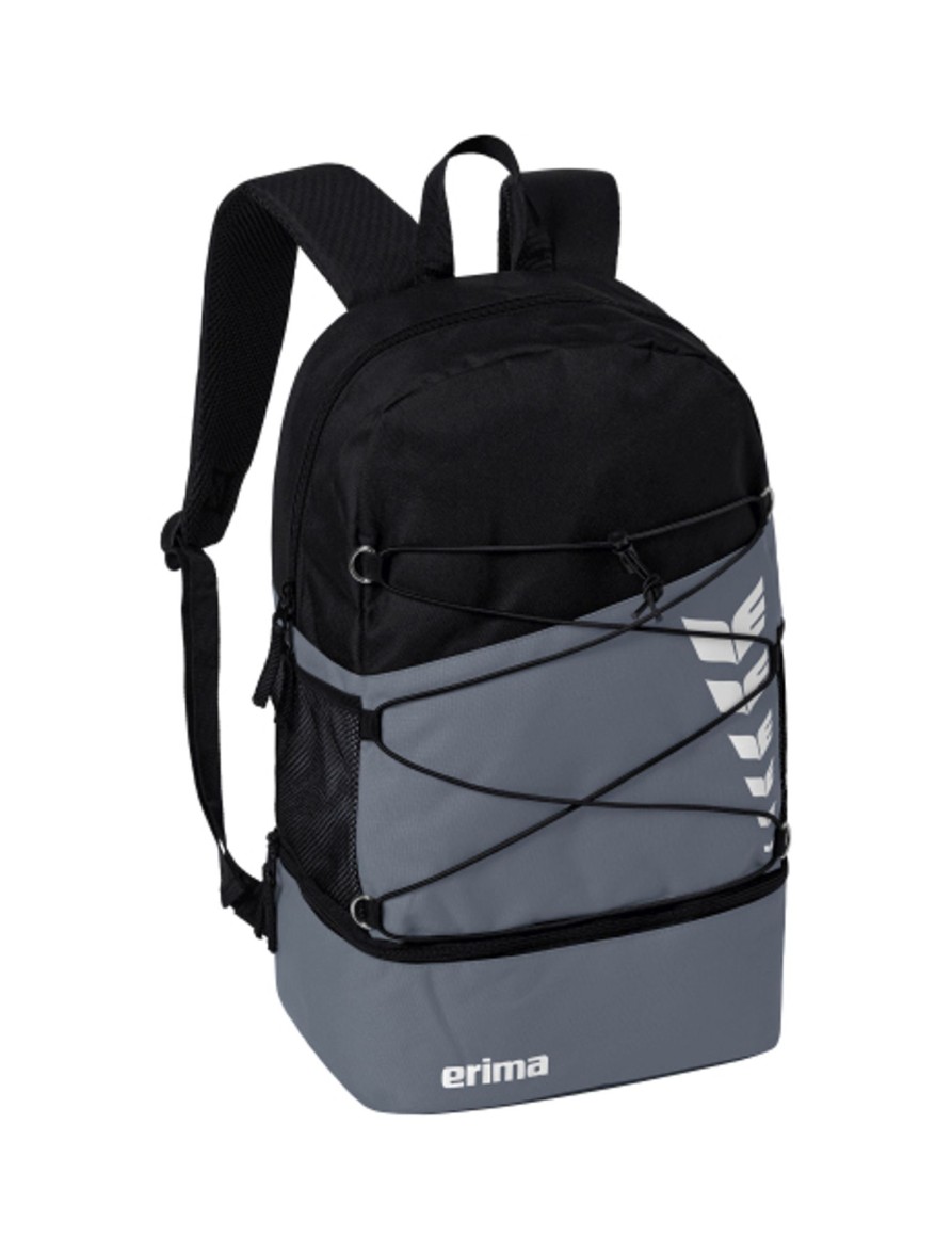 Sportausruestung Erima | Erima Six Wings Rucksack Slate Grey/Schwarz Gunstig