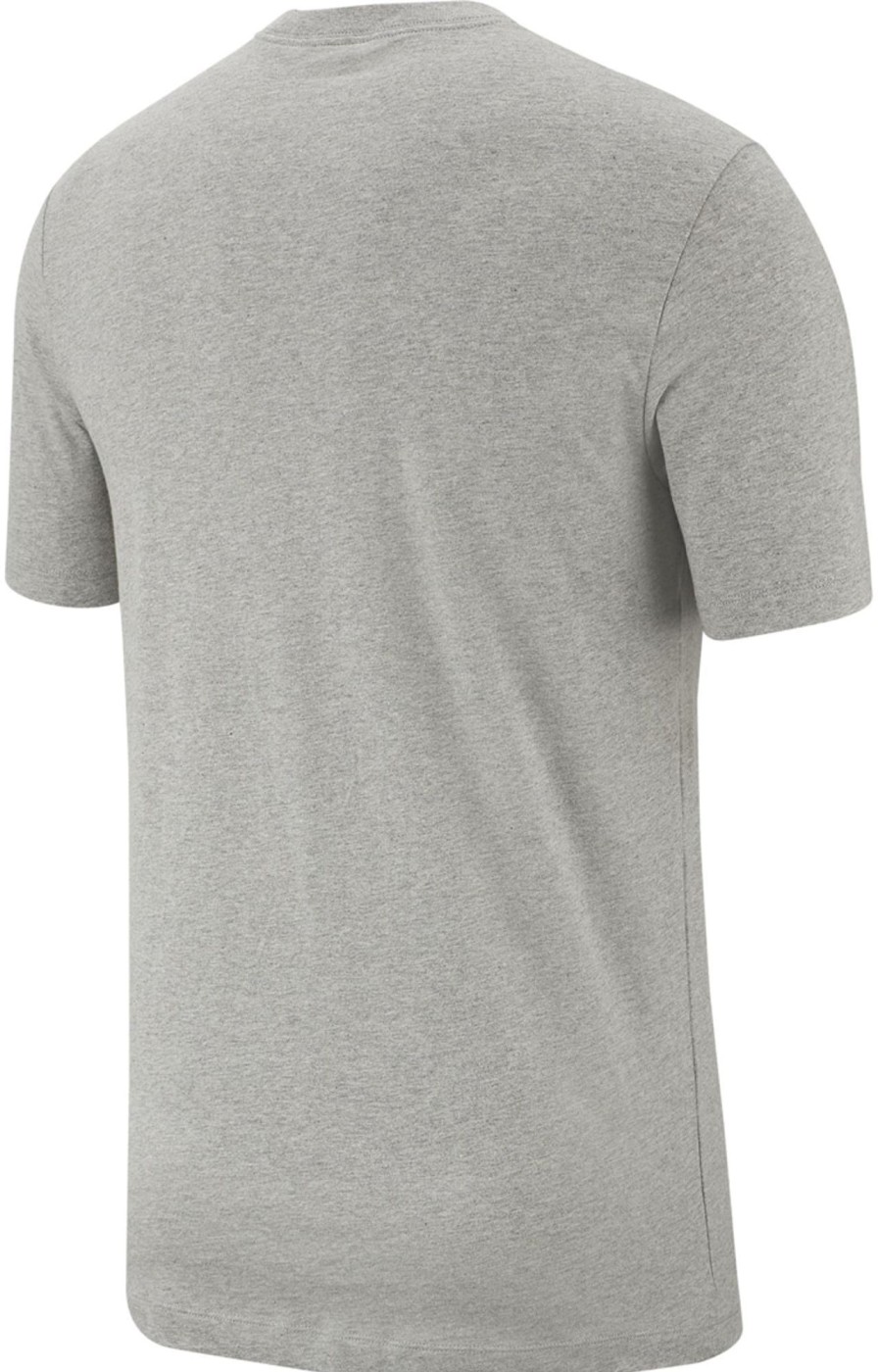 Herren Nike T-Shirts | Nike Sportswear Herren Baumwoll T-Shirt Grey Heather-Schwarz